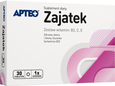 ZAJATEK Apteo B2+C+E x 30 tabletek - krótka data