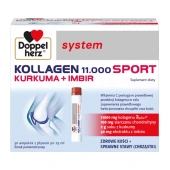 Doppelherz System Kollagen 11.000 Sport Kurkuma + Imbir x 30 ampułek